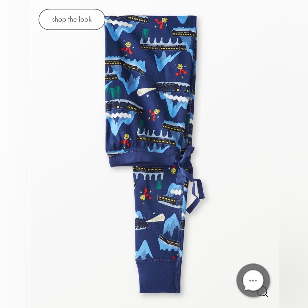 Hanna Andersson - women’s XXL - Polar Express long john cotton pajama pants